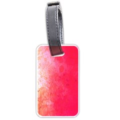 Abstract Red And Gold Ink Blot Gradient Luggage Tags (two Sides) by Amaryn4rt