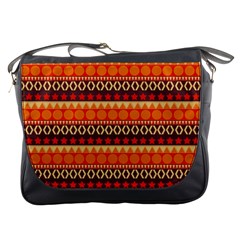 Abstract Lines Seamless Art  Pattern Messenger Bags by Amaryn4rt