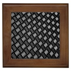 Abstract Of Metal Plate With Lines Framed Tiles by Amaryn4rt