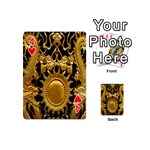 Golden Sun Playing Cards 54 (Mini)  Front - Heart4