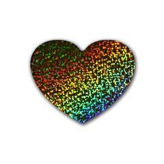 Construction Paper Iridescent Heart Coaster (4 Pack)  by Amaryn4rt