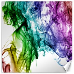 Colour Smoke Rainbow Color Design Canvas 16  X 16   by Amaryn4rt