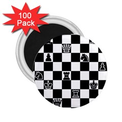 Chess 2 25  Magnets (100 Pack)  by Valentinaart