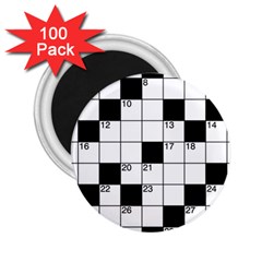 Crosswords  2 25  Magnets (100 Pack)  by Valentinaart