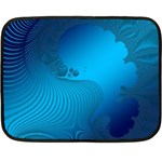 Fractals Lines Wave Pattern Fleece Blanket (Mini) 35 x27  Blanket