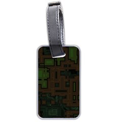 Circuit Board A Completely Seamless Background Design Luggage Tags (two Sides) by Simbadda