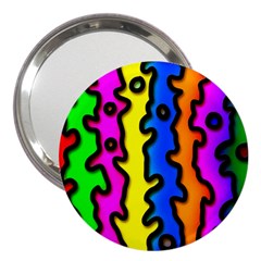 Digitally Created Abstract Squiggle Stripes 3  Handbag Mirrors by Simbadda