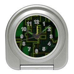 A Completely Seamless Background Design Circuit Board Travel Alarm Clocks by Simbadda