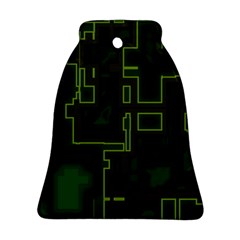 A Completely Seamless Background Design Circuit Board Ornament (bell) by Simbadda