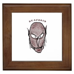 Scary Vampire Drawing Framed Tiles by dflcprints