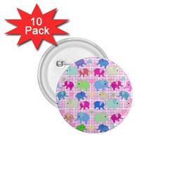 Cute Elephants  1 75  Buttons (10 Pack) by Valentinaart