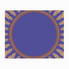 Frame Of Leafs Pattern Background Small Glasses Cloth (2-side)