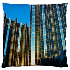 Two Abstract Architectural Patterns Large Cushion Case (two Sides)