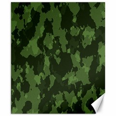 Camouflage Green Army Texture Canvas 8  X 10 