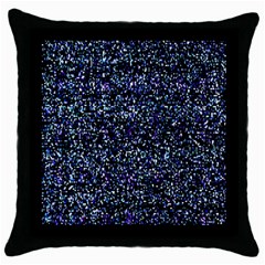 Pixel Colorful And Glowing Pixelated Pattern Throw Pillow Case (black) by Simbadda