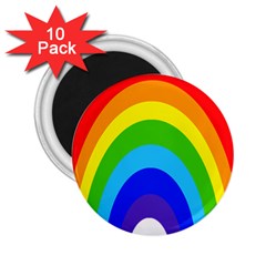 Rainbow 2 25  Magnets (10 Pack)  by Alisyart