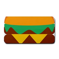 Hamburger Bread Food Cheese Medium Bar Mats by Simbadda