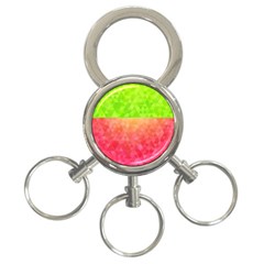 Colorful Abstract Triangles Pattern  3-ring Key Chains by TastefulDesigns