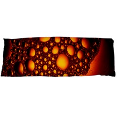 Bubbles Abstract Art Gold Golden Body Pillow Case (dakimakura) by Simbadda