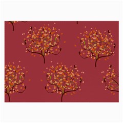 Beautiful Tree Background Pattern Large Glasses Cloth (2-side) by Simbadda