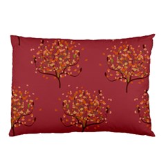 Beautiful Tree Background Pattern Pillow Case (two Sides) by Simbadda