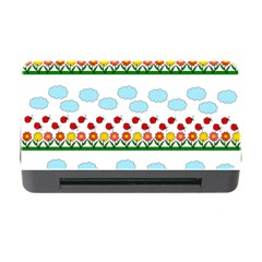 Ladybugs And Flowers Memory Card Reader With Cf by Valentinaart