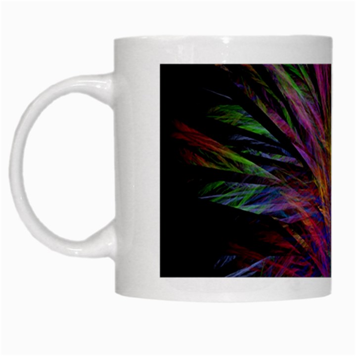 Fractal In Many Different Colours White Mugs