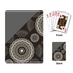Abstract Mandala Background Pattern Playing Card by Simbadda