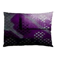 Evil Moon Dark Background With An Abstract Moonlit Landscape Pillow Case by Simbadda