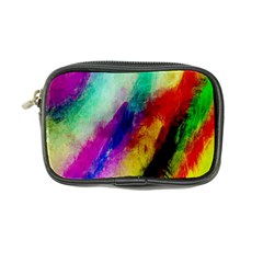 Colorful Abstract Paint Splats Background Coin Purse by Simbadda