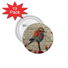 Vintage Bird 1 75  Buttons (10 Pack) by Valentinaart