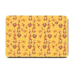 Seahorse Pattern Small Doormat  by Valentinaart