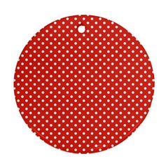 Polka Dots Round Ornament (two Sides) by Valentinaart