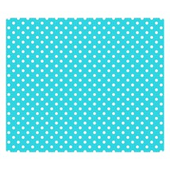 Polka Dots Double Sided Flano Blanket (small)  by Valentinaart