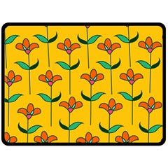 Small Flowers Pattern Floral Seamless Vector Fleece Blanket (large)  by Simbadda