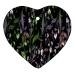 Floral Pattern Background Ornament (Heart)