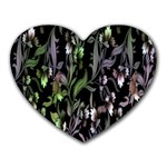 Floral Pattern Background Heart Mousepads
