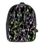 Floral Pattern Background School Bags(Large) 