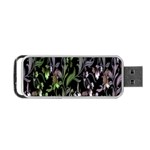 Floral Pattern Background Portable USB Flash (Two Sides)