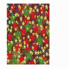 Star Abstract Multicoloured Stars Background Pattern Large Garden Flag (two Sides) by Simbadda