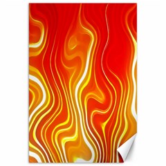 Fire Flames Abstract Background Canvas 20  X 30   by Simbadda