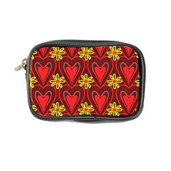 Digitally Created Seamless Love Heart Pattern Tile Coin Purse by Simbadda