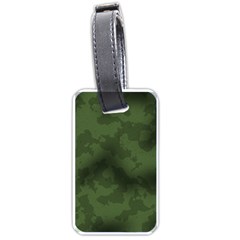 Vintage Camouflage Military Swatch Old Army Background Luggage Tags (one Side)  by Simbadda