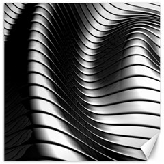 Metallic Waves Canvas 12  X 12   by Alisyart