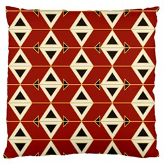 Triangle Arrow Plaid Red Standard Flano Cushion Case (two Sides) by Alisyart