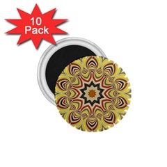 Abstract Geometric Seamless Ol Ckaleidoscope Pattern 1 75  Magnets (10 Pack)  by Simbadda