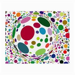 Color Ball Small Glasses Cloth (2-side) by Mariart