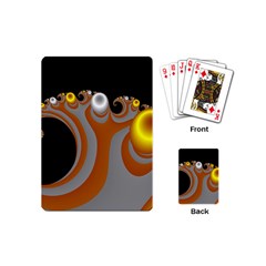 Classic Mandelbrot Dimpled Spheroids Playing Cards (mini)  by Simbadda