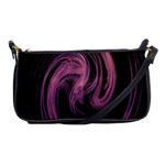 A Pink Purple Swirl Fractal And Flame Style Shoulder Clutch Bags Front