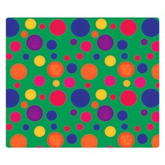 Polka Dots Double Sided Flano Blanket (small)  by Valentinaart